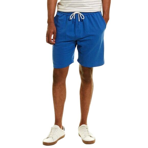 NEW Men's Trunks Surf & Swim Co BLUE FRENCH TERRY SHORT Medium Royal Cloud NWT - Picture 2 of 8